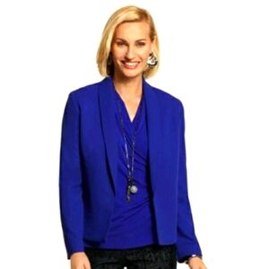 Chico's Crepe Shawl Collar Jacket